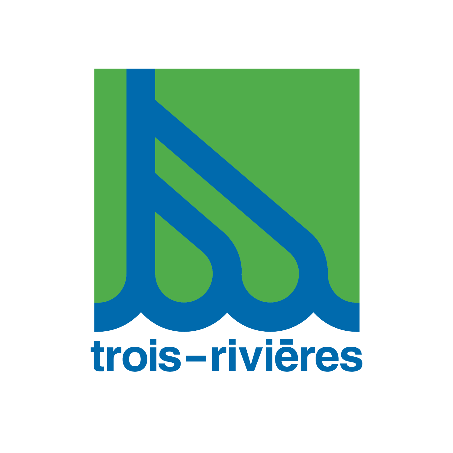 Ville de Trois-Rivières (logo vert & bleu)